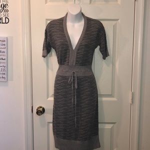 Grey sweater dress